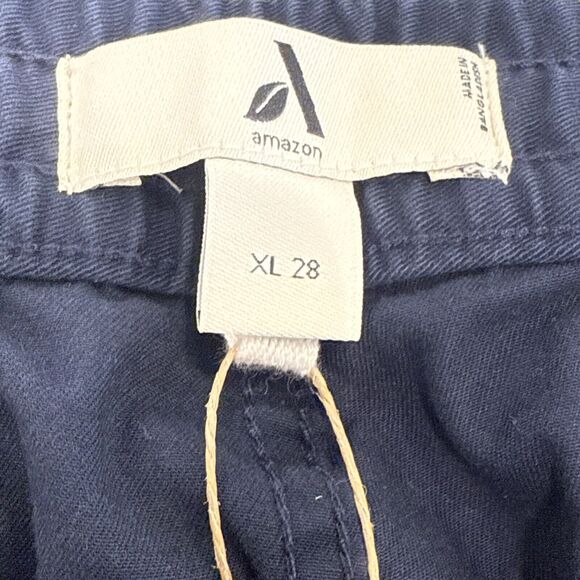 🎈Amazon Men's Tapered Fit Elasticated Waist Chino Pant, Navy, XL 28” Inseam, New - Picture 6 of 10